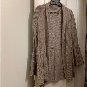 Heather B medium women’s sweater in gray